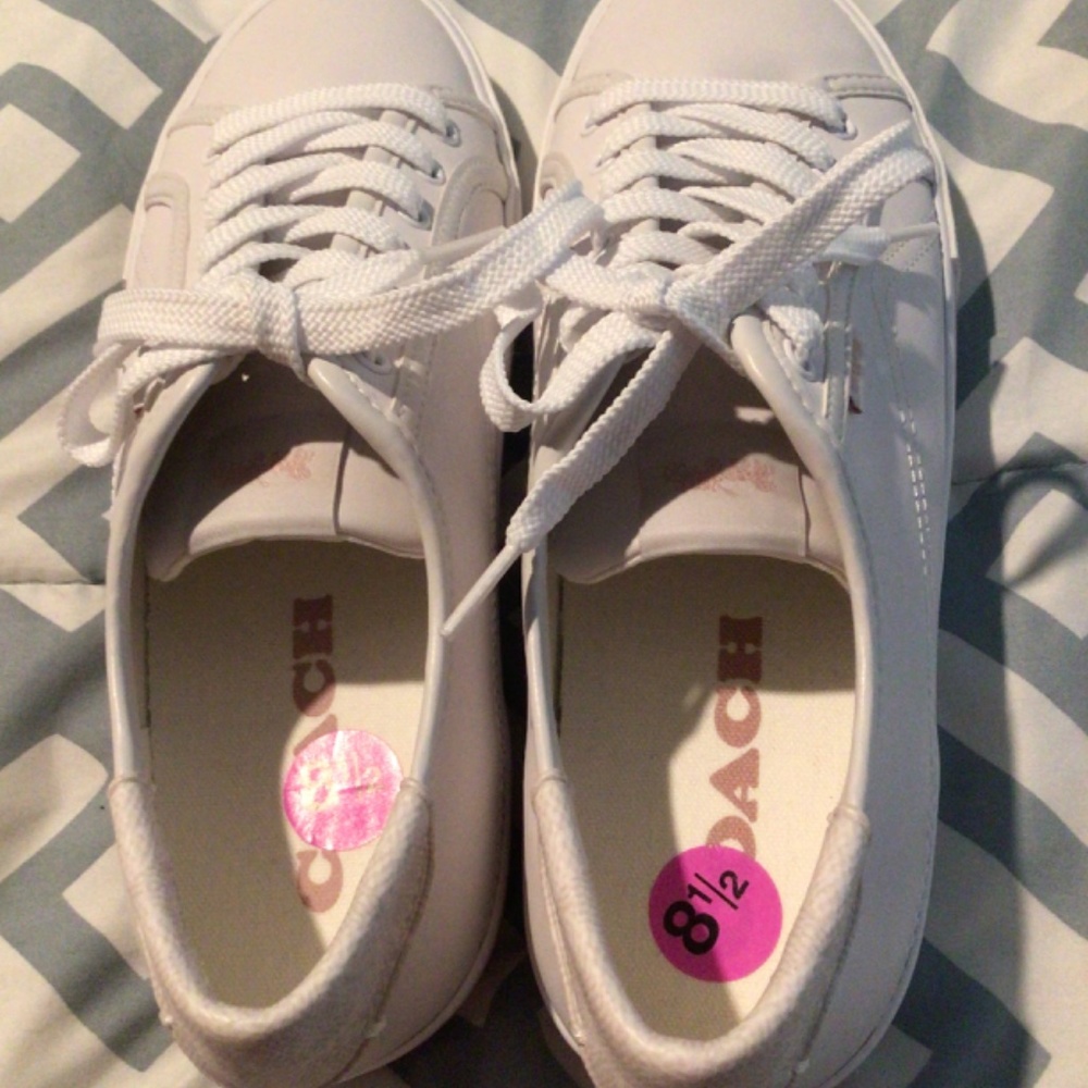 NWOB Women’s COACH Optic White “Citysole” Platform Leather Sneaker - Size 8.5M - Picture 5 of 7